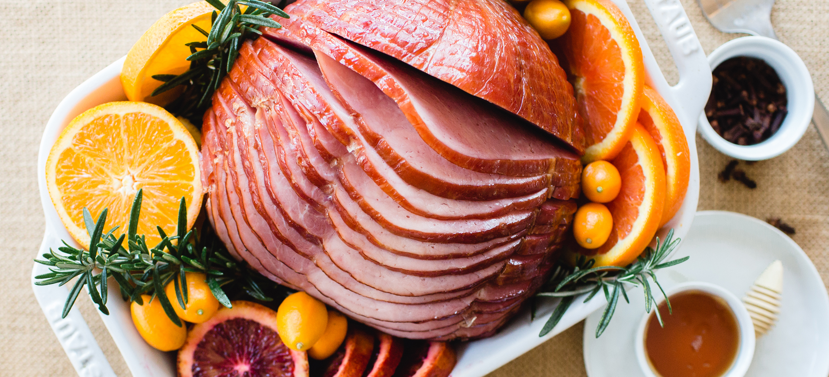 non-gmo spiraled half ham at lazy acres market